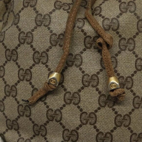 GUCCI GG Supreme Web Sherry Line Bag PVC Beige Red Green 72 02 034 Auth 117242 - Picture 9 of 16